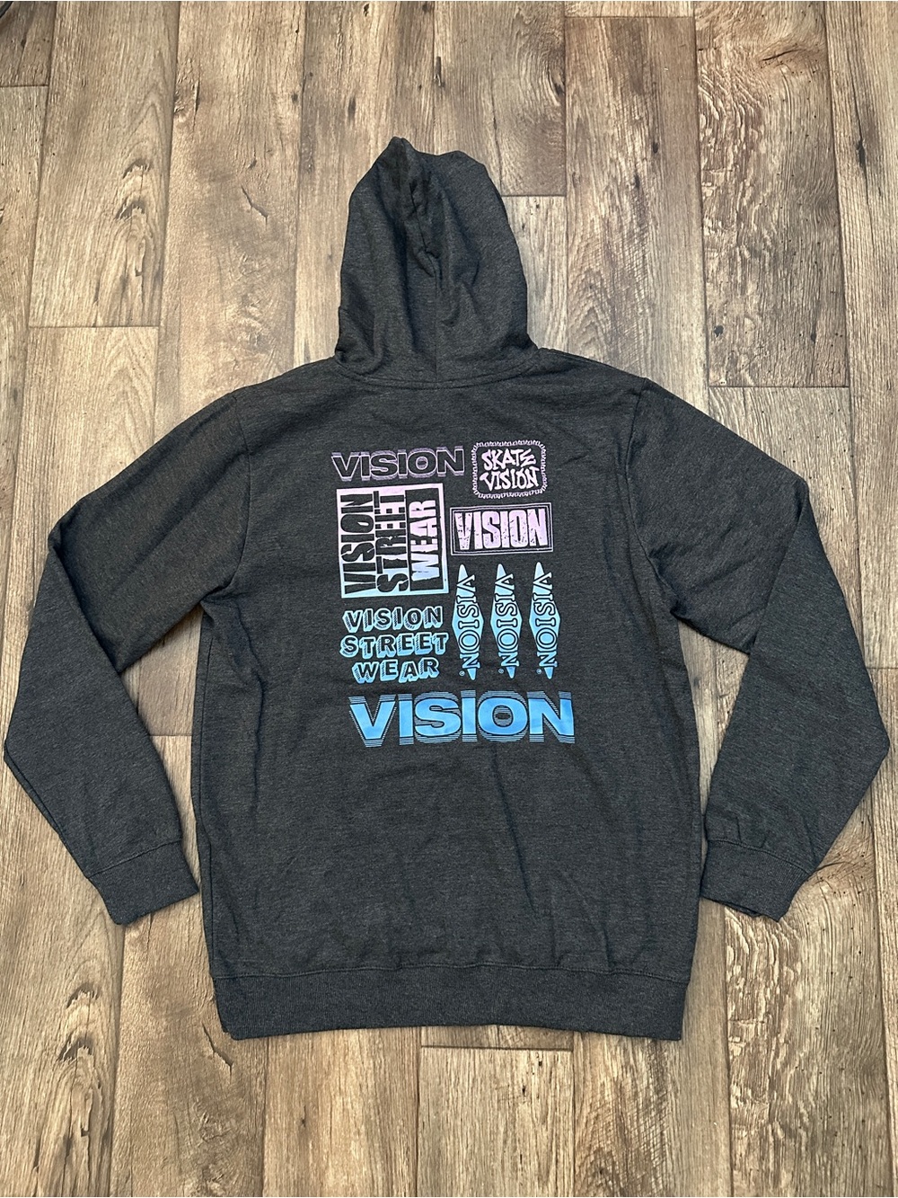 Vision Street Wear Skate Outdoor Lightweight Hoodie Men’s Size XL Dark Gray